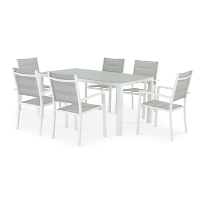 Salon de jardin, 6 chaises, TOKYO DEFORA HOME
