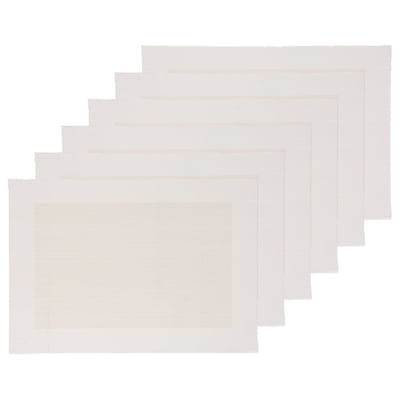 Lot de 6 sets de table rectangulaires en texaline GRANITA TOILINUX