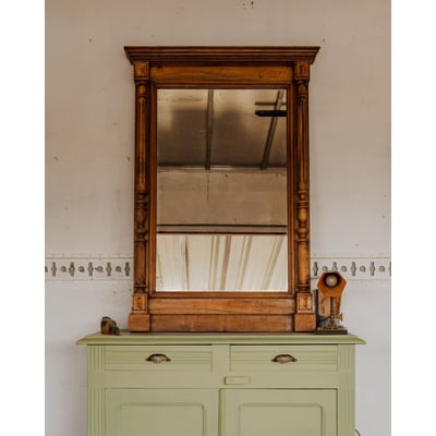 Grand miroir en bois Georges N°1461 - Bon état DEBONGOUT