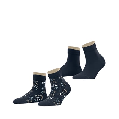 Chaussettes courtes Soft Blooms 2-Pack Opaque ESPRIT