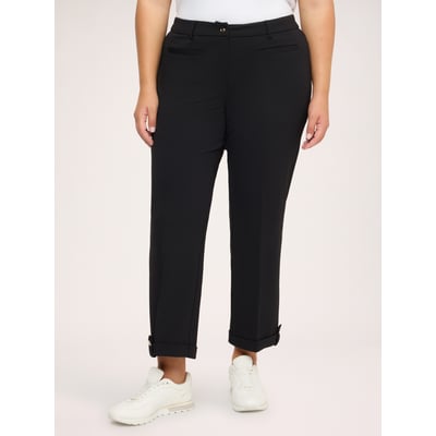 Pantalon court avec revers et bouton FIORELLA RUBINO