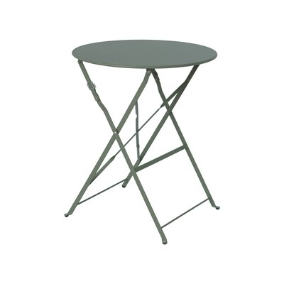 Table de jardin bistrot ronde pliante métal 2 places EMILIA 60CM SWEEEK