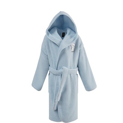 Peignoir enfant en coton peigné Zéro Twist BABY SOFT MINOU MIAOU SENSEI MAISON