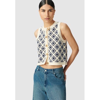 Cardigan tricot esprit crochet IKKS