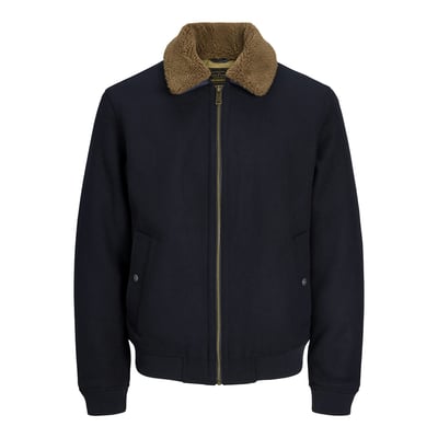 Blouson en laine mélangée avec col en sherpa JACK & JONES