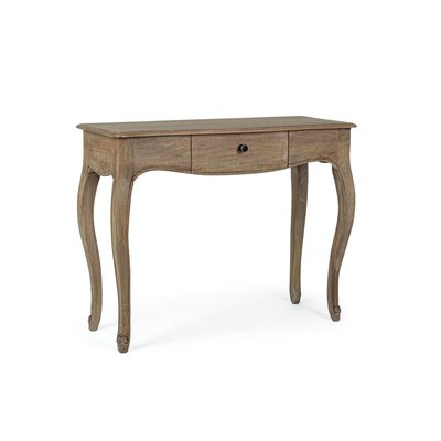 Console classique en bois de manguier 1 tiroir L100 - GRACE HELLIN, DEPUIS 1862
