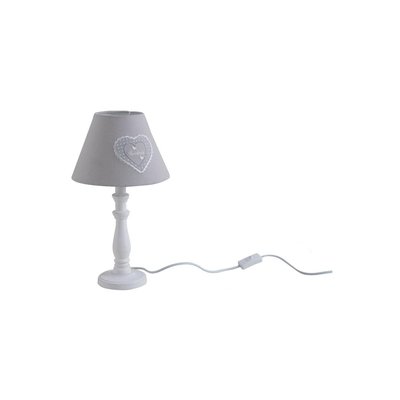 Lampe en bois coeur gris AUBRY GASPARD