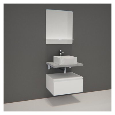 Meuble simple + vasque + miroir WILL MOB IN