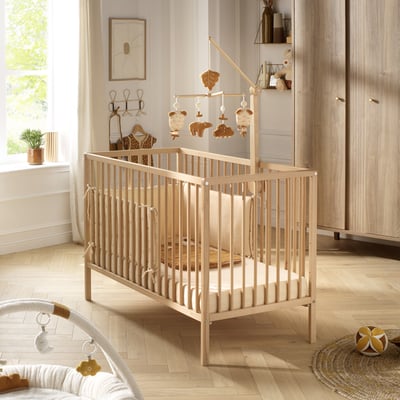 Lit tout barreaux en bois BABY PRICE