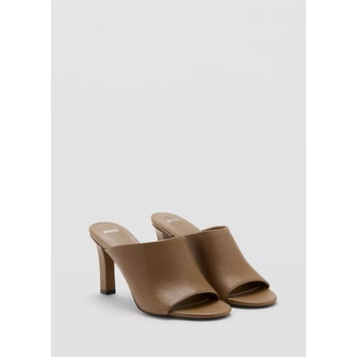 Sandales cuir talon MANGO