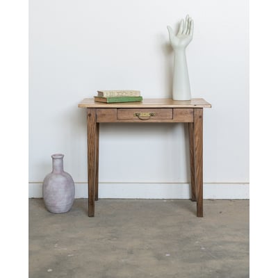 Petite table d'appoint de campagne en bois Francine N°1595 - Bon état DEBONGOUT