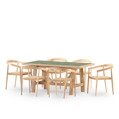 Salon de jardin, 6 fauteuils BISBAL & MODENA DEFORA HOME