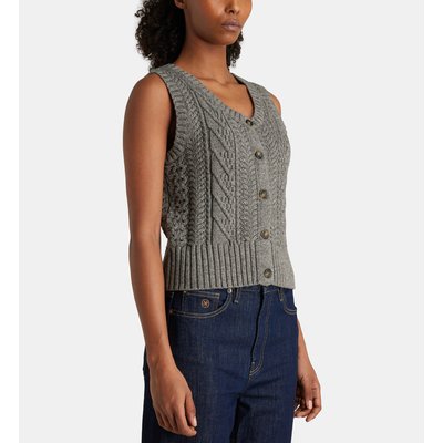 Pull Droit Sans Manches Luxor En Maille Torsadée Bio JODHPUR