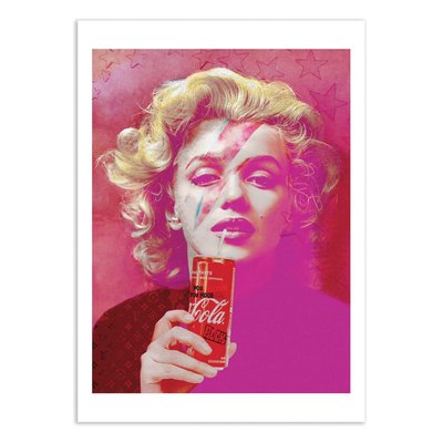 Affiche d’art 50 x 70 cm - Marylin Version 3 - Mr Pablo Costa WALL EDITIONS