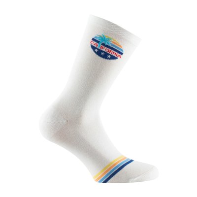 Mi-chaussettes en coton motif California MADE IN FRANCE KINDY