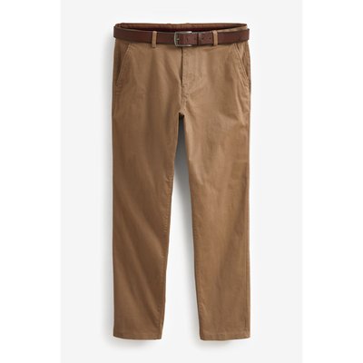 Pantalon chino avec ceinture coupe droite NEXT