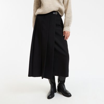 Jupe évasée plissée, longueur midi LA REDOUTE COLLECTIONS