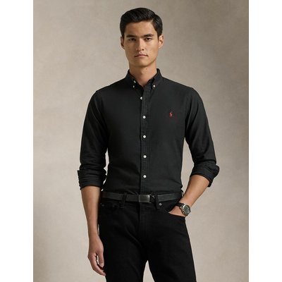 Chemise slim oxford unie logo brodé POLO RALPH LAUREN