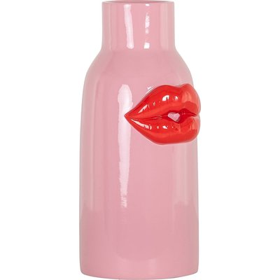 Vase décoratif  lèvres rouges en polyresine design moderne RECOLLECTION