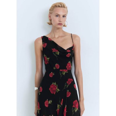 Robe longue en imprimé fleuri MANGO