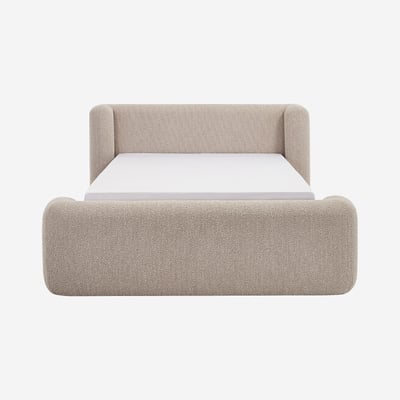 Lit en tissu bouclette OLBIA HABITAT