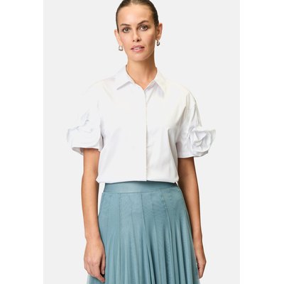 Blouse mit stoffblume am ärmel ZERO