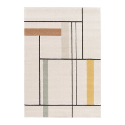 Tapis super doux très graphique PIET AFK LIVING