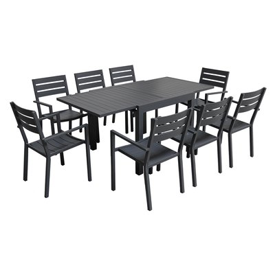 Salon de jardin, extensible, 8 pl, VENEZIA HAPPY GARDEN