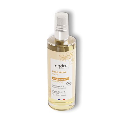 Huile sèche senteur monoï pour peaux et cheveux secs ENDRO