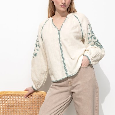 Blouse brodée PROMOD