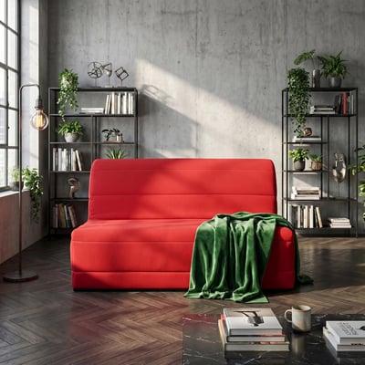 Banquette BZ MELISSA 140 x 190, pearl noir RELAXIMA