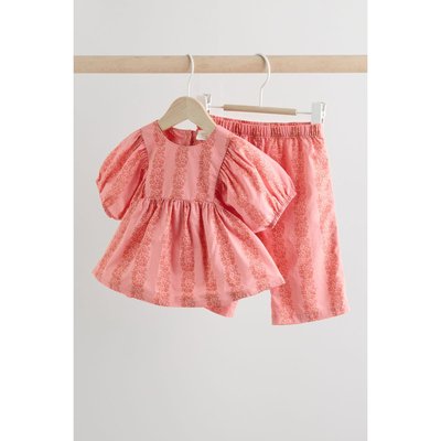 Pantalon bébé tissé floral ensemble NEXT