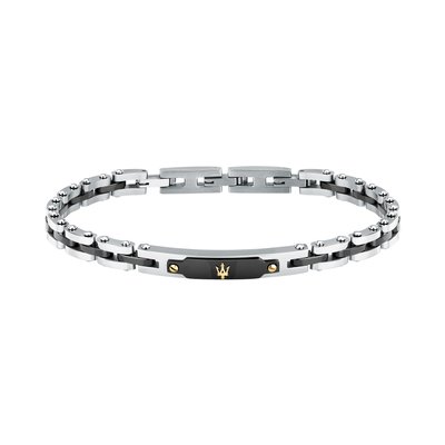 Bracelet acier, or, céramique CERAMIC GOLD MASERATI