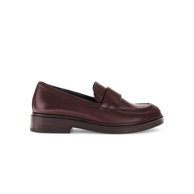 Mocassins en cuir lisse à talon décroché GABOR