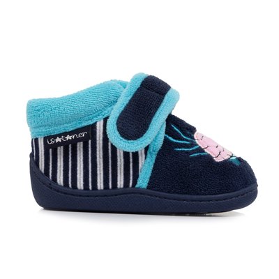 Chaussons Bottillons ,fermeture à scratch, semelle antidérapante ISOTONER