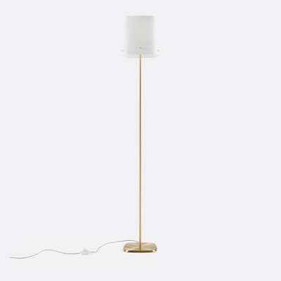 Lampadaire laiton et verre strié, Danny LA REDOUTE INTERIEURS