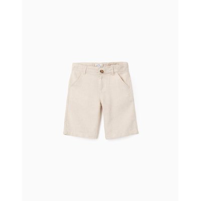 Short Chino en Viscose et Lin ZIPPY