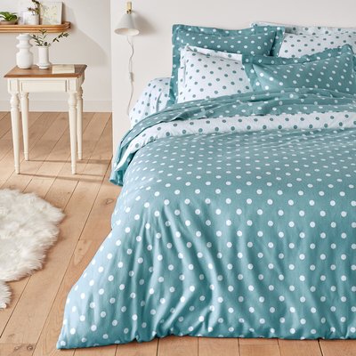 Housse de couette flanelle imprimée pois, Clarisse LA REDOUTE INTERIEURS