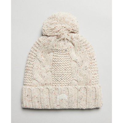 Bonnet à pompon en mailles torsadées SUPERDRY