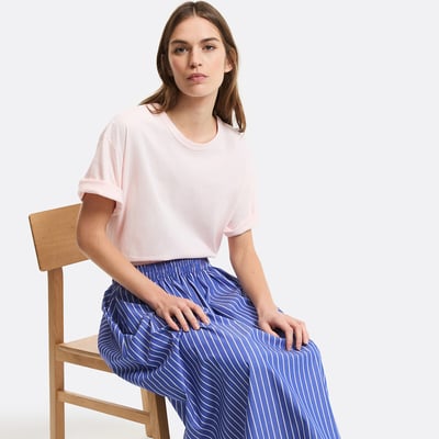 Свободная футболка, круглый вырез, короткие рукава LA REDOUTE COLLECTIONS