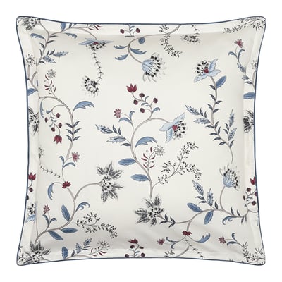 Taie d'oreiller imprimée en satin de coton bio, JARDIN D'HIVER ALEXANDRE TURPAULT