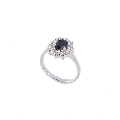 Bague saphir véritable argent DAXON