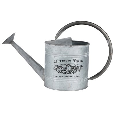 Arrosoir en métal effet zinc esprit cottage décoratif WADIGA