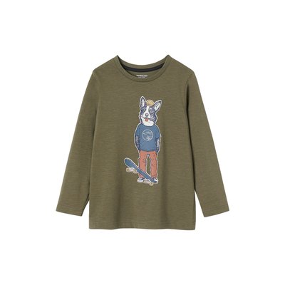 T-shirt fun motif chat manches longues Oeko-Tex® VERTBAUDET
