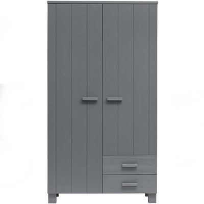 Armoire 2 portes 2 tiroirs en pin DENNIS WOOOD