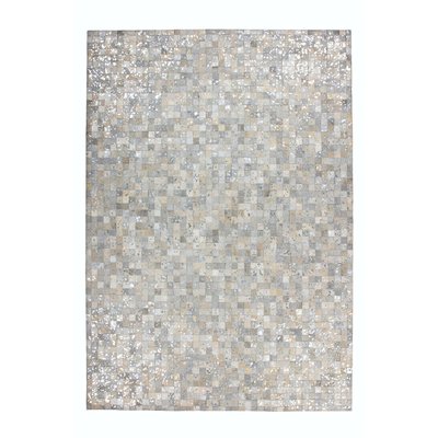 Tapis de salon moderne cuir véritable ALMEIDA NOVATREND