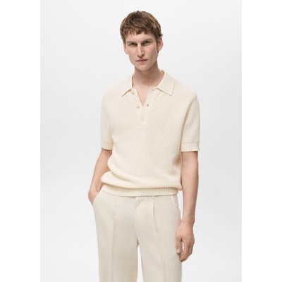 Polo maille coton ajouré MANGO MAN