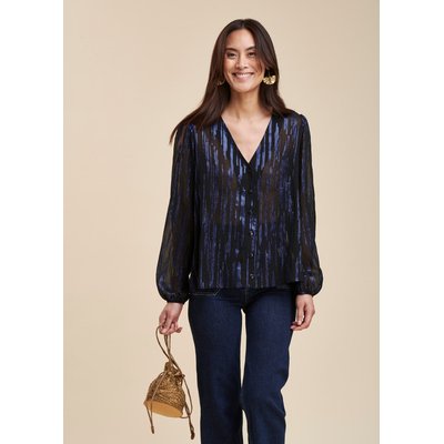 Chemisier en voile avec sequins LA FEE MARABOUTEE