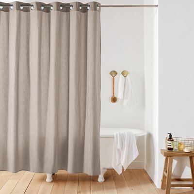 Rideau de douche uni aspect toile SCENARIO LA REDOUTE INTERIEURS