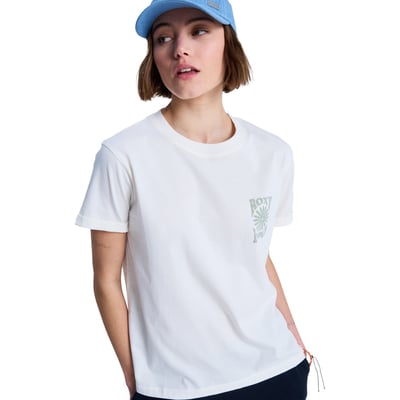 T-Shirt, manches courtes, col rond, Floral. ROXY